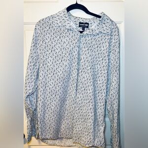 Express Men’s Button Up‎ Shirt Pattern Extra Slim Size, XL